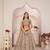 Brown Net Embroidered & Zari Work Semi Stitched Lehenga Choli