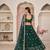 Green Net Embroidered & Zari Work Semi Stitched Lehenga Choli