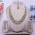 Gold yellow gold premium designer american diamond and stone work necklace set