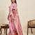 pink minakari and zari work color ful border silk blend saree with blouse