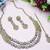 Purple yellow gold premium designer american diamond and stone work necklace set