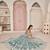 Blue Net Embroidered & Zari Work Semi Stitched Lehenga Choli