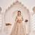 Chiku Net Embroidered & Zari Work Semi Stitched Lehenga Choli