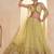 Yeelow Net Embroidered & Zari Work Semi Stitched Lehenga Choli
