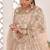 Chiku Net Embroidered & Zari Work Semi Stitched Lehenga Choli