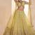 Yeelow Net Embroidered & Zari Work Semi Stitched Lehenga Choli