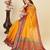 Mustard kota doriya cotton silk saree with blouse