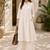 Fashion petals off-white cotton schiffli work embroidery  kurta set