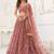 Onion Net Embroidered & Thread Work Semi Stitched Lehenga Choli