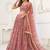 Onion Net Embroidered & Thread Work Semi Stitched Lehenga Choli