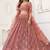 Onion Net Embroidered & Thread Work Semi Stitched Lehenga Choli