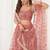 Onion Net Embroidered & Thread Work Semi Stitched Lehenga Choli