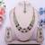 Purple yellow gold premium designer american diamond and stone work necklace set