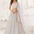 Off White Net Embroidered & Thread Work Semi Stitched Lehenga Choli