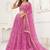 Pink Net Embroidered & Thread Work Semi Stitched Lehenga Choli