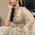 Ivory Net Embroidered & Thread Work Semi Stitched Lehenga Choli