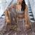 Brown Net Embroidered & Thread Work Semi Stitched Lehenga Choli
