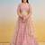 Pink Net Embroidered & Thread Work Semi Stitched Lehenga Choli