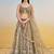 Ivory Net Embroidered & Thread Work Semi Stitched Lehenga Choli