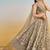 Ivory Net Embroidered & Thread Work Semi Stitched Lehenga Choli