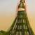 Green Net Embroidered & Thread Work Semi Stitched Lehenga Choli