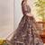 Purple Net Embroidered & Zari Work Semi Stitched Lehenga Choli