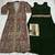 Dark Green Heavy Fox Georgette Readymade Anarkali Shrug Suit With Silk Print