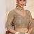Grey Net Embroidered & Thread Work Semi Stitched Lehenga Choli