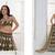 Green Net Embroidered & Thread Work Semi Stitched Lehenga Choli