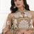 Beige Net Embroidered & Thread Work Semi Stitched Lehenga Choli