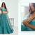 Blue Net Embroidered & Thread Work Semi Stitched Lehenga Choli