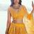 Yellow Net Embroidered & Thread Work Semi Stitched Lehenga Choli