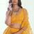 Yellow Net Embroidered & Thread Work Semi Stitched Lehenga Choli