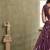 Wine Net Embroidered & Thread Work Semi Stitched Lehenga Choli