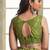 Green Net Embroidered & Thread Work Semi Stitched Lehenga Choli
