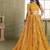 Yellow Net Embroidered & Thread Work Semi Stitched Lehenga Choli