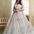White Net Embroidered & Thread Work Semi Stitched Lehenga Choli
