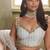 White Net Embroidered & Thread Work Semi Stitched Lehenga Choli