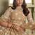 Brown Net Embroidered & Thread Work Semi Stitched Lehenga Choli