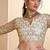 White Net Embroidered & Zari Work Semi Stitched Lehenga Choli