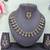 Gold yellow gold premium designer american diamond and stone work necklace set