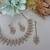 Gold yellow gold premium designer american diamond and stone work necklace set