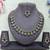 Green yellow gold premium designer american diamond and stone work necklace set