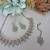 Green yellow gold premium designer american diamond and stone work necklace set