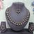 Blue yellow gold premium designer american diamond and stone work necklace set