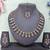Pink yellow gold premium designer american diamond and stone work necklace set