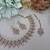 Pink yellow gold premium designer american diamond and stone work necklace set