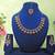 Purple yellow gold premium designer american diamond and stone work necklace set