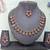 Red yellow gold premium designer american diamond and stone work necklace set