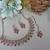 Red yellow gold premium designer american diamond and stone work necklace set